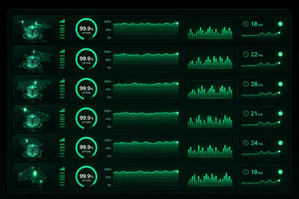 IPTV Ireland data throughput schematic across server arrays